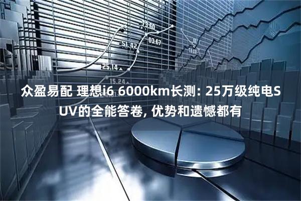 众盈易配 理想i6 6000km长测: 25万级纯电SUV的全能答卷, 优势和遗憾都有